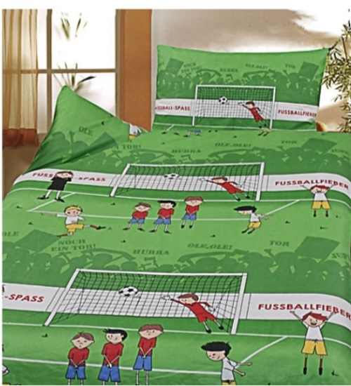 sengetøj fodbold