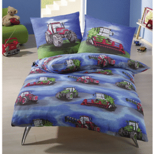 sengetøj traktor